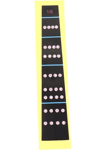 Bir Stil Iolin Klavye Sticker Klavye Not Etiket Parmak Grafik Uygulama Parmak Kılavuzu Acemi Keman Parçaları Aksesuarları (Yurt Dışından)