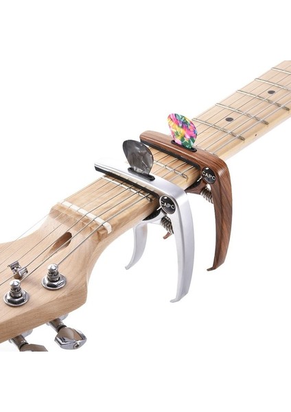 Gül Altın Tarzı Mükemmel Metal Gitar Capo Ayar Klip Gitar Capo Akustik Elektro Gitarlar Için Bas Ukulele Mandolin Banjo Seçtikleri Tutucu (Yurt Dışından) modelleri