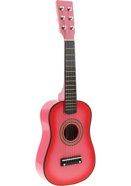 Pembe Tarzı 23 Inç Siyah Ihlamur Akustik Gitar 12 Perde Çocuklar Için Gitar Seçim Tel Dizeleri ile 6 Dizeler (Yurt Dışından)