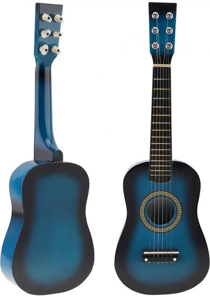 Pembe Tarzı 23 Inç Siyah Ihlamur Akustik Gitar 12 Perde Çocuklar Için Gitar Seçim Tel Dizeleri ile 6 Dizeler (Yurt Dışından)