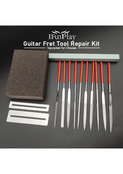 Kit C Stili Gitar Ukulele Perde Tamir Alet Takımı Taşlama Taşı Sünger Perdeler Somun Parlatma Dosyası Luthier Için Set (Yurt Dışından) modelleri