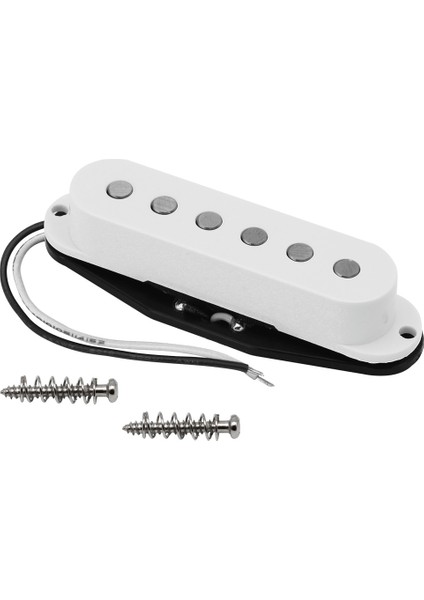 Siyah M Stili Yeni 1 Adet Alnico 5 Gitar Tek Bobinli Pikap, Neckmiddlebridge Manyetik, Whiteblackcream Select (Yurt Dışından)