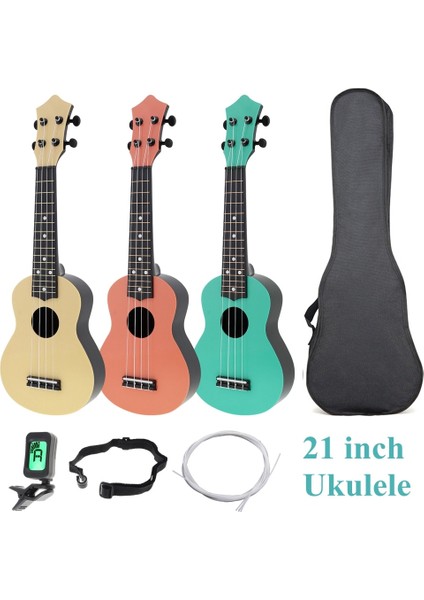 Mavi Stil 21 Inç 21 Inç Renkli Akustik Ukulele Uke 4 Strings Hawaii Gitar Guitarra Musica Enstrüman Çocuklar ve Müzik Yeni Başlayanlar Için (Yurt Dışından) modelleri