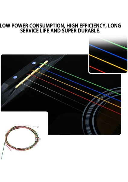 6 Adet 80 Ila 85 cm Stili Et Evrensel Akustik Gitar Dizeleri Müzik Aletleri Için Pirinç Altıgen Çelik Çekirdek Dizeleri Gitar Dizeleri Gitar Parçası (Yurt Dışından)