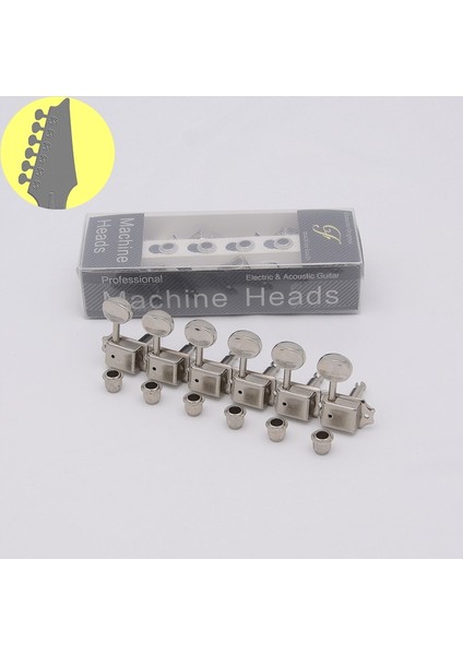 Nikel R6 1 Takım Stili 1 Takım R6L6 Kluson Vintage Gitar Akortçuları Makine Kafaları St Tl Gitar Akort Mandalları Için Kr ( ) (Yurt Dışından)