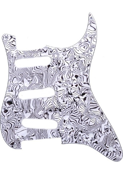 Siyah Inci Tarzı 3 Kat 11 Delik Elektro Gitar Pickguard Kazıma Plakası Stratocaster Strat Gitar Sss Americanmeksika Standart Gitar Parçaları (Yurt Dışından)
