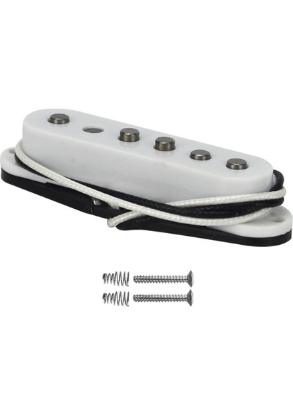 1 Adet Orta Stil Fleor Vintage Staggered Alnico Kup Gitar Tek Bobin Pikap Beyaz Gitar Parçaları Aksesuarları (Yurt Dışından) modelleri