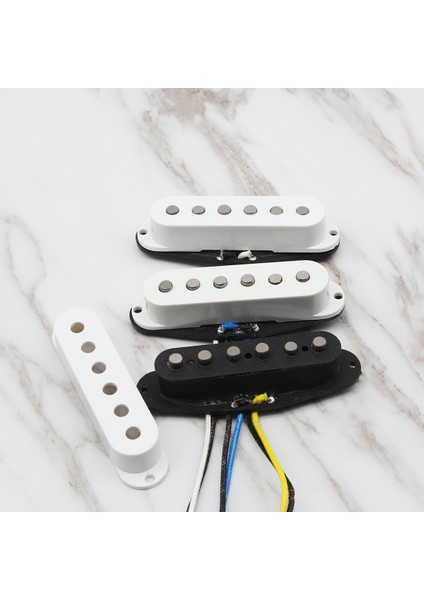 1 Adet Orta Stil Fleor Vintage Staggered Alnico Kup Gitar Tek Bobin Pikap Beyaz Gitar Parçaları Aksesuarları (Yurt Dışından) fırsatları