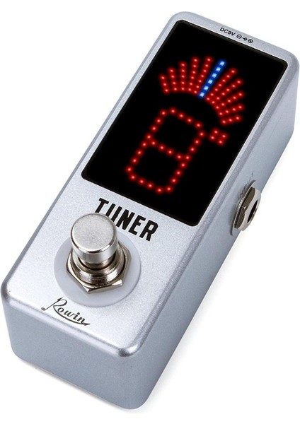 Rowin Mromatic Gitar Tuner Pedalı Yüksek Hassasiyetli Tuner Pedalı LED Ekran Gitar Bas Gitar Aksesuarları Için Gerçek Bypass (Yurt Dışından)