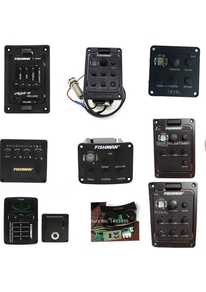 NO.101 Stili En Li Fishman Yama Akustik Gitar Pickuresys Mic ile Blend Beat Board Çift Modlu Preamp Eq Tuner Kula Lr Çanta (Yurt Dışından)