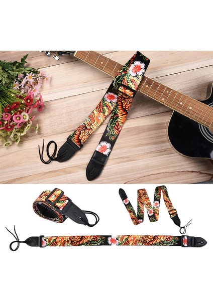 No.2 Tarzı Ayarlanabilir Gitar Ukulele Askı Için Akustik Elektro Bas Gitar Müzik Aksesuarları Renkler Opsiyonel Baskılı Gitar Kemeri (Yurt Dışından)