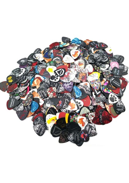 50 Adet Tarzı Gitar Pena Tutucu Setli Müzik Plectrum Kalınlık Utical Instrument Plectrum Mediator (Yurt Dışından)