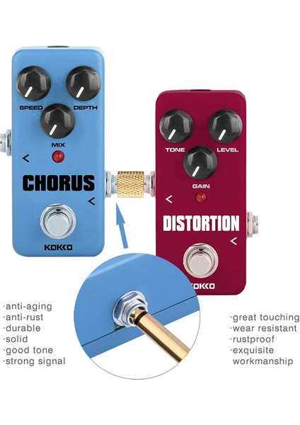 Düz Tip Stili 4 Adet Gitar Efekt Pedalları Konnektör Adaptörü Düz Z Tipi Ses Çoğaltıcı Müzik Enstrümanı Pedal Kurulu Aksesuarları Yeni (Yurt Dışından) fırsatları