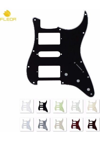 Yaşlı Inci 4 Katlı Stil Fleor 11 Delikli St Gitar Pickguard Hsh Pick Guard Elektro Gitar Parçaları Için Çizik Plakası (Yurt Dışından)