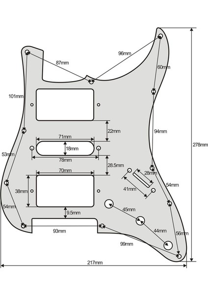 Yaşlı Inci 4 Katlı Stil Fleor 11 Delikli St Gitar Pickguard Hsh Pick Guard Elektro Gitar Parçaları Için Çizik Plakası (Yurt Dışından)