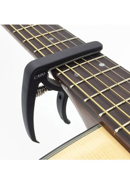 Siyah Stil Plastik Gitar Capo 6 Dize Akustik Klasik Elektro Guitarra Tuning Kelepçe Enstrüman Aksesuarları (Yurt Dışından) indirimleri