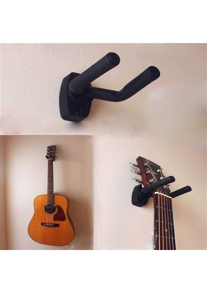 Siyah Stil Gitar Standı Tutucu Duvar Gitar Gitar Askı Kancası Tutucu Duvara Montaj Standı Raf Braketi Ekran Gitar Bas Vidaları Aksesuarları (Yurt Dışından) fiyatları
