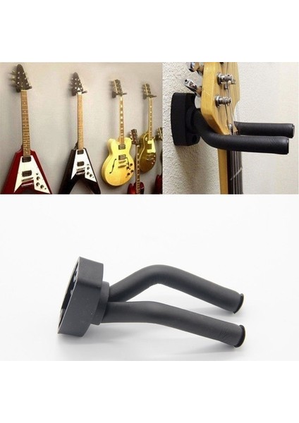 Siyah Stil Gitar Standı Tutucu Duvar Gitar Gitar Askı Kancası Tutucu Duvara Montaj Standı Raf Braketi Ekran Gitar Bas Vidaları Aksesuarları (Yurt Dışından) modelleri