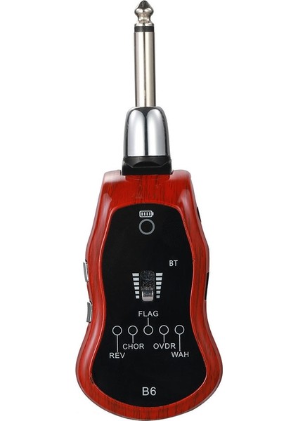 Kırmızı Stil B6 Bluetooth Şarj Edilebilir Elektro Gitar Kulaklık Mini Amplifikatör 5 Efektli Gitar Kulaklık Amp Gitar Kulaklık Amplifikatör (Yurt Dışından)