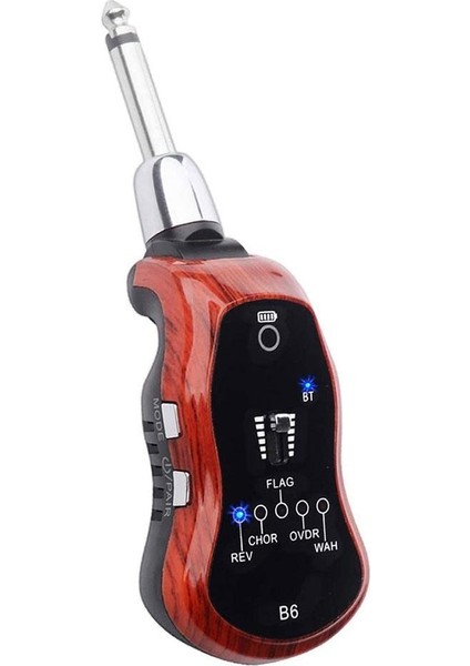 Kırmızı Stil B6 Bluetooth Şarj Edilebilir Elektro Gitar Kulaklık Mini Amplifikatör 5 Efektli Gitar Kulaklık Amp Gitar Kulaklık Amplifikatör (Yurt Dışından)