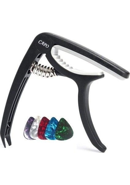 Capo ve Seçim Stili Metal Müzik Gitar Capo Kelepçe Tuner Elektro Akustik Gitarlar Için Ton Ayarlama Çinko Alaşım Gitar Ukulele Için Hızlı Değişim Capo (Yurt Dışından)