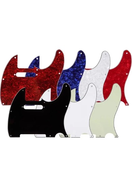 Beyaz Inci Stili 3 Kat Yaşlı Pearloid Pickguard Tele Tarzı Gitar Pickguard Yaşlı Beyaz Inci Müzik Aleti Gitar Parçaları Aksesuarları 7 Renk (Yurt Dışından)