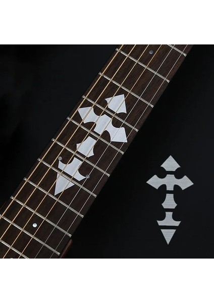 R Stili 28 Stilleri Ultra Ince Çapraz Kakma Çıkartmaları Klavye Etiketi Gitar Boyun Enstrüman Süslemeleri Akustik Gitar Bas Aksesuarı (Yurt Dışından)