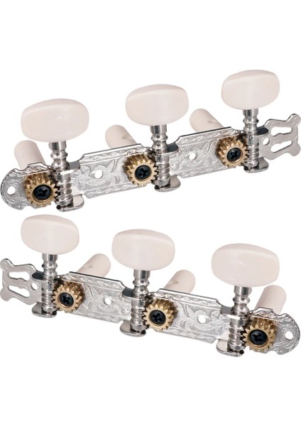 Elektro Gitar Için 1 Çift Zarif 3R3L Tuning Mekanik Mandal Tuner Peg Yedek Parça (Yurt Dışından)