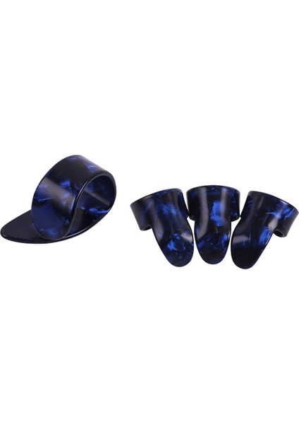Beyaz Stil 4 Adet Gitar Plectrums Kılıf Başparmak Parmak Akustik Elektro Bas Gitar Için Seçtikleri Ys-Buy (Yurt Dışından)