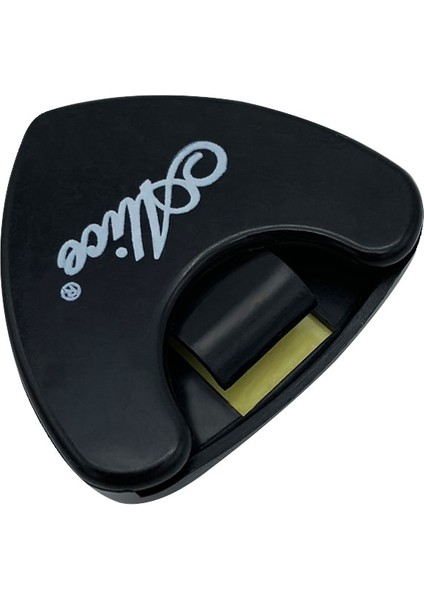 Sarı Stil 1 Parça Alice Gitar Pick Tutucu Plastik Plectrum Case Mediator Hızlı Depolama Kendinden Yapışkanlı Üçgen Şekil 7 Renk Için Seçenekler (Yurt Dışından)
