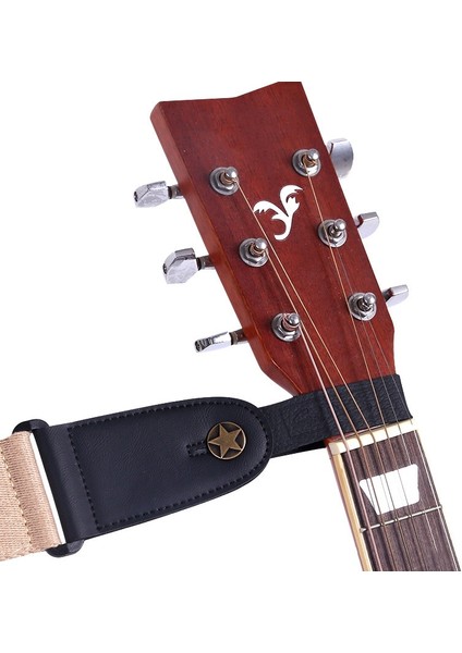 Siyah Stil Gitar Boyun Askısı Gitar Askısı Deri Baş Kemer Tutucu Düğmesi Güvenli Kilit Ukulele Bas Halk Akustik Elektro Gitar Aksesuarları (Yurt Dışından) indirimleri