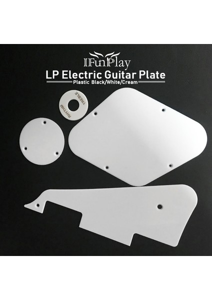 C-Beyaz Tarzı Lp Elektro Gitar Pickguard Plakası Pickguard Boşluk Anahtarı Kapakları GB Lp Electric Guitarra Için Pikap Seçici Plakası (Yurt Dışından) modelleri