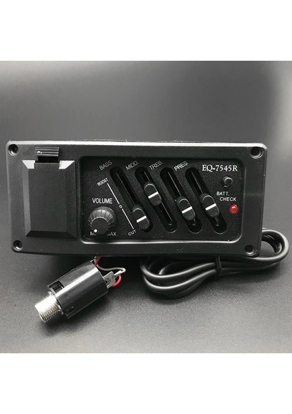 Kq-3 Gümüş Tarzı 4-Band Eq Ekolayzır Halk Gitar Preamp Piezo Pickup Gitar Akustik Gitar Aksesuarları Parçası Için Mic Beat Kurulu Pickup ile Gitar Tuner (Yurt Dışından) indirimleri