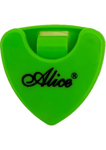 Yeşil Stil 1 Parça Alice Gitar Pick Tutucu Plastik Plectrum Case Mediator Hızlı Depolama Kendinden Yapışkanlı Üçgen Şekil 7 Renk Için Seçenekler (Yurt Dışından)