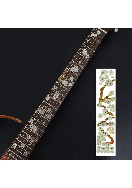 T Stili 28 Stilleri Ultra Ince Çapraz Kakma Çıkartmaları Klavye Etiketi Gitar Boyun Enstrüman Süslemeleri Akustik Gitar Bas Aksesuarı (Yurt Dışından)