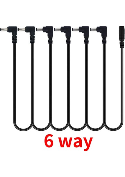 1 Ila 6 Kablo Stili Papatya Zinciri 1'den Yollara Gitar Efektleri Pedal Aksesuarları 9V Dc Adaptör Fişi Için Güç Kaynağı Kablosu (Yurt Dışından)