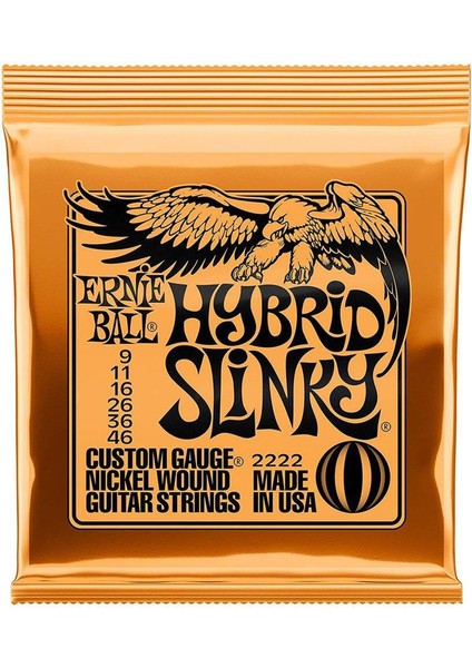 NO.2222 Tarzı Elektro Gitar Telleriplay Real Heavy Metal Rock Nikel Yara Elektro Gitar Aksesuarları Için 6 Strings (Yurt Dışından)