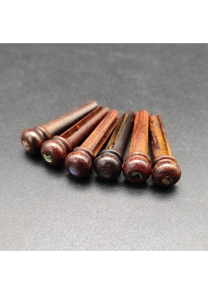 Cocobolo Ahşap 3 Tarzı 6 Adet Gerçek Kemik Akustik Gitar Köprü Ure Kemik Abanoz Köprü Pin Halk Gitar Için Pirinç Daire ile Yedek Aksesuarlar (Yurt Dışından)