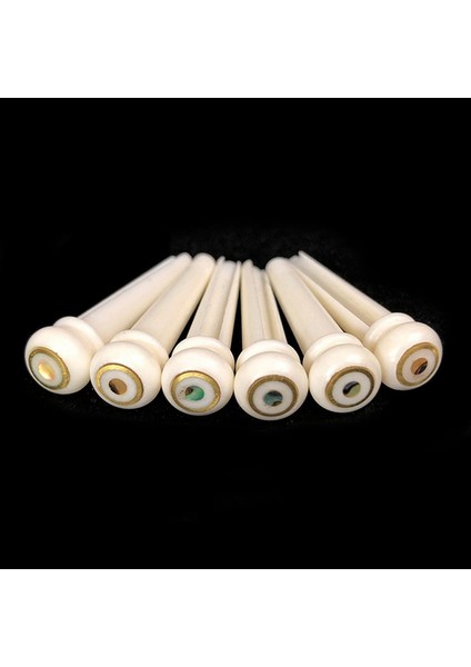 Cocobolo Ahşap 3 Tarzı 6 Adet Gerçek Kemik Akustik Gitar Köprü Ure Kemik Abanoz Köprü Pin Halk Gitar Için Pirinç Daire ile Yedek Aksesuarlar (Yurt Dışından)