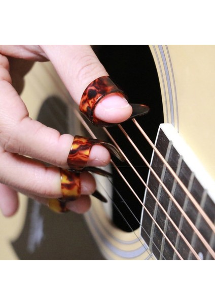 1 Adet-Başparmak-Beyaz Tarzı Başparmak Parmak Gitar Seçtikleri Selüloit Aracı Gitar Plectrums Seçtikleri Bas Akustik Gitar Elektro Gitar Aksesuarları (Yurt Dışından)
