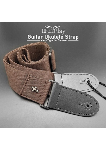 Gitar C Tarzı Için Ayarlanabilir Gitar Askıları Tutacakları ile Pu Deri Akustik Gitar Bas Ukulele Askı Kemer Guitarra Parçaları Için Biter (Yurt Dışından)