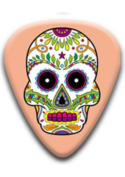 Desen 3 Tarzı 0,71 mm Bas Gitar Kafatası Desen Gitar Seçtikleri Selüloit Plectrum Enstrüman Aksesuarları Ukulele Aracı Parçaları (Yurt Dışından)