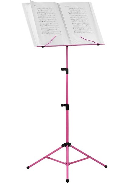 Pembe Tarzı Katlanabilir Notalar Tripod Standı Tutacağı Hafif ve Suya Dayanıklı Keman Piyano Gitar Müzik Performansı Için Taşıma Çantası (Yurt Dışından)