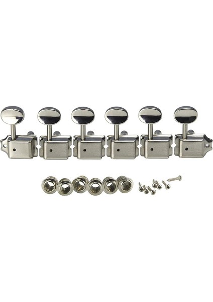 Gümüş Tarzı Guitar Machine Heads Tuners Chrome Locking String Tuning Key Pegs Tuners Set Replacement For Lp, Sg, Tl Electric Guitars (Yurt Dışından)