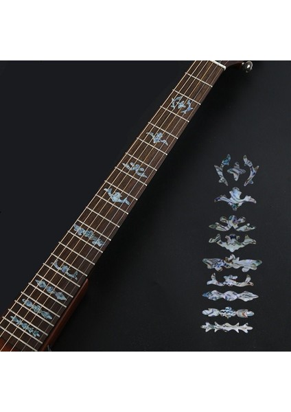 No.8 Stili 16 Stilleri Çapraz Kakma Çıkartmaları Klavye Çıkartmaları Ukulele Gitar Aksesuarları Elektro Akustik Gitar Bas Ultra Ince Etiket (Yurt Dışından)