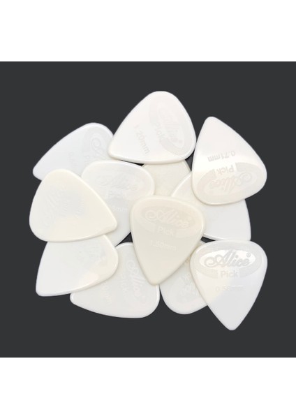 0,96 mm Siyah Stil Alice Akustik Elektro Gitar Bak Naylon Arabulucu Kalınlık Renk Siyah Beyaz (Yurt Dışından) fırsatları