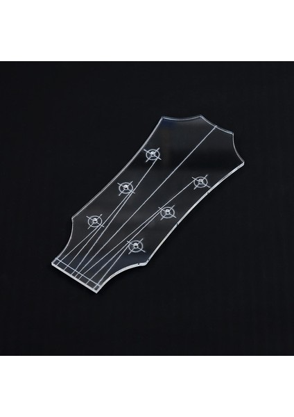 LP-QTMB16 Stili Gitar Kafası Şablonu Elektro Gitar Akustik Gitar Ukulele Şeffaf Akrilik Şablon Gitar Yapımı Kalıp (Yurt Dışından)