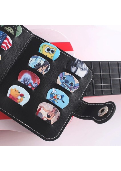 Bpj6 Stili 0.96MM Soach Vc Gitar Seçtikleri Resimleri Rastgele Seçtikleri + Siyah Seçtikleri Çanta Paket Tutucu Bas Gitar Parçası ve Aksesuarları Aracı (Yurt Dışından) indirimleri
