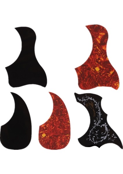 C-2 Stili 1 Profesyonel Halk Akustik Gitar Pickguard En Li Kendinden Yapışkanlı Pick Guard Sticker Akustik Gitar Aksesuarları Için (Yurt Dışından)