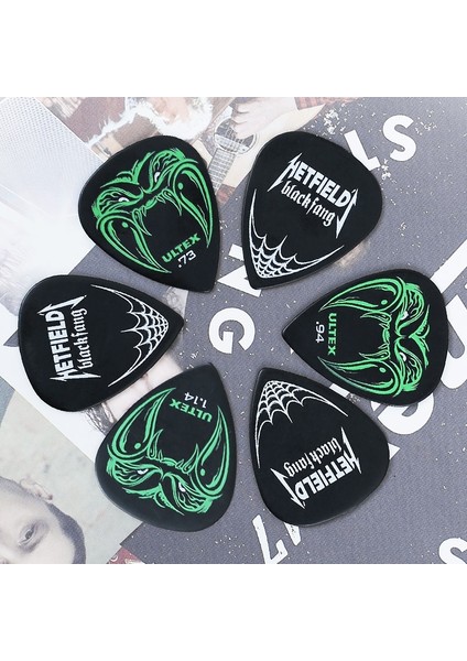 0.94MM 1 Parça Tarzı 1 Adet Gitar Seçtikleri Dunlop James Hetfield Signature Black Fang Picks Plectrum Mediator Ultex Malzemeden Üretilmiştir Gitar Parçaları Seçtikleri (Yurt Dışından)
